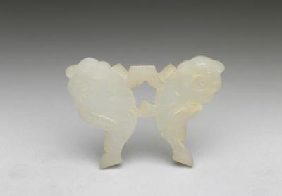 图片[2]-Jade pei pendant with paired fish pattern, Qing dynasty (1644-1911)-China Archive